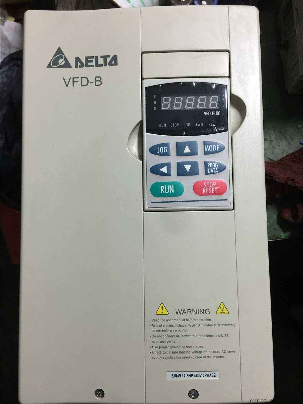 臺達(dá)變頻器VFD055M43B-A故障