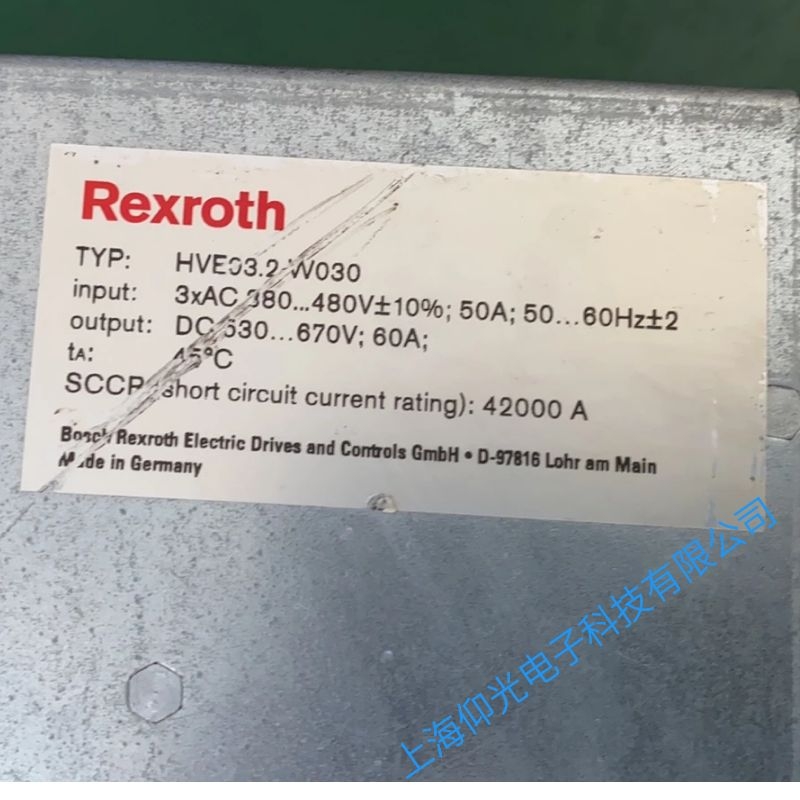 REXROTH力士樂伺服驅(qū)動器報F3115代碼維修公司