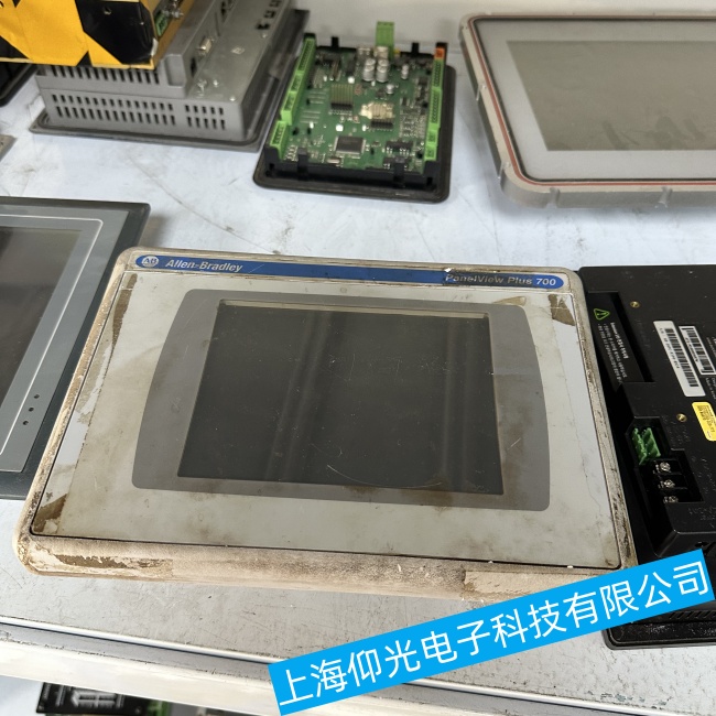 深圳自助售票機AB羅克韋爾觸摸屏2711P-B6M3A有顯示但無輸出故障維修